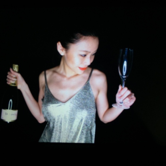 Zara Tops - *RESERVED Metallic Gold Foil Wrap Strappy Cami Top